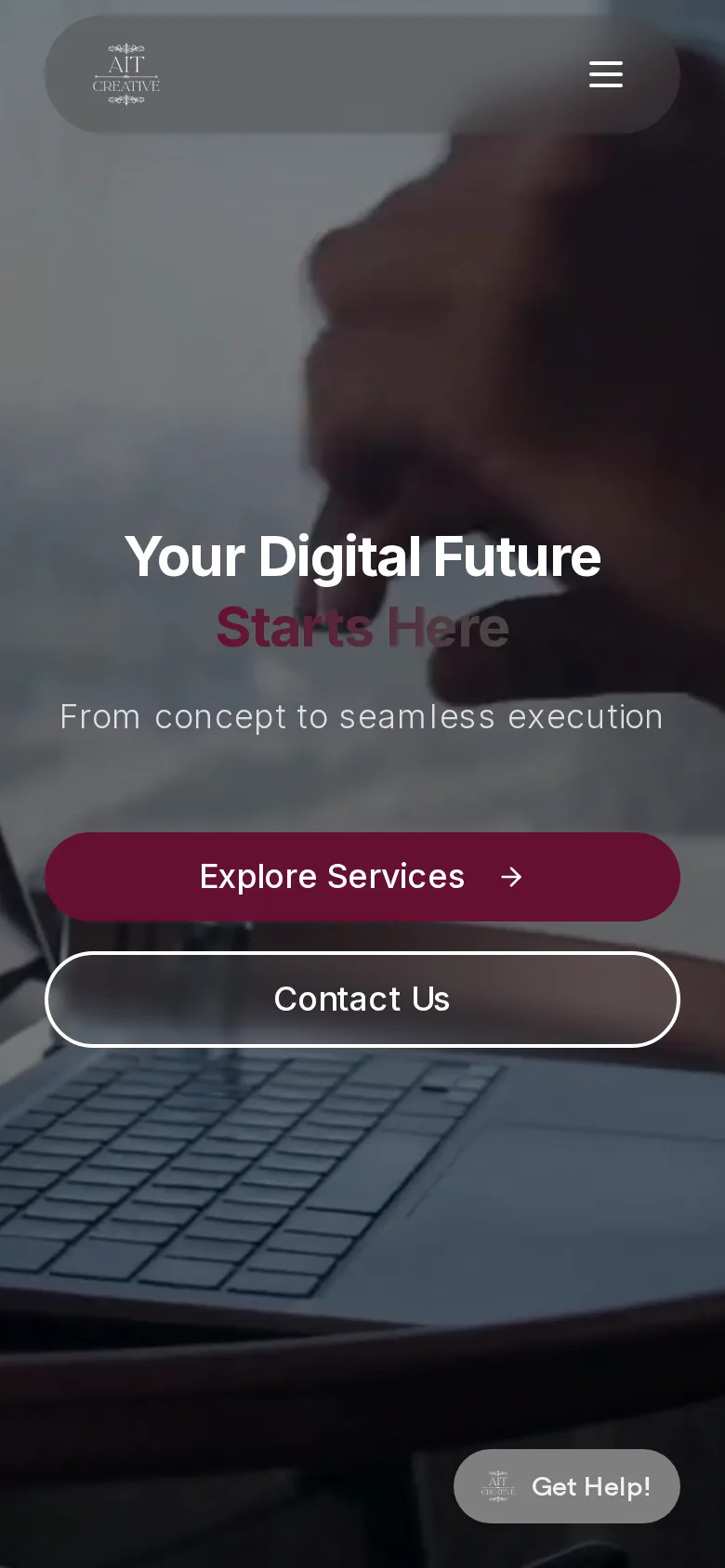AIT Creative mobile view