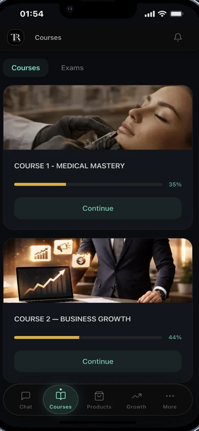 TR Doctors Platform mobile view